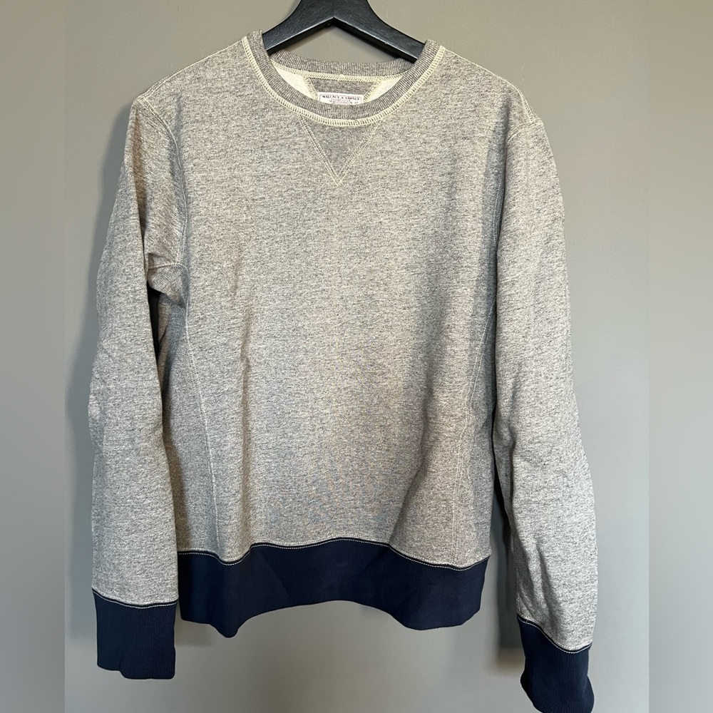 Wallace & Barnes Classic Sweatshirt with vintage details,  Small
